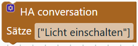 HA conversation