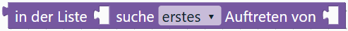 Listenelement suchen