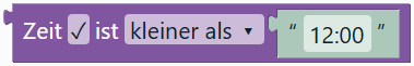 Uhrzeitvergleich mit Eingängen