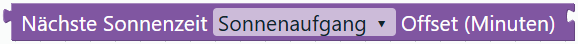 Nächste Sonnenzeit