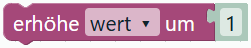 Erhöhe Variable um