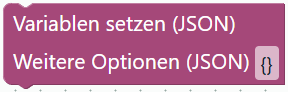 Variablen setzen (JSON)