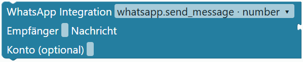 WhatsApp-Integrationsblock