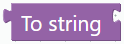 To string