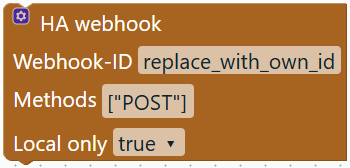 HA webhook