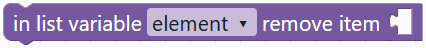Remove list item
