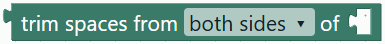 Trim text