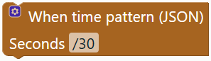 Time pattern (JSON)