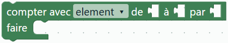 Compter … de … à … par pas de … faire …