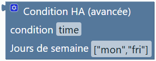Condition HA (avancée)