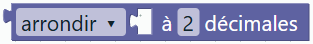 … … à … décimales