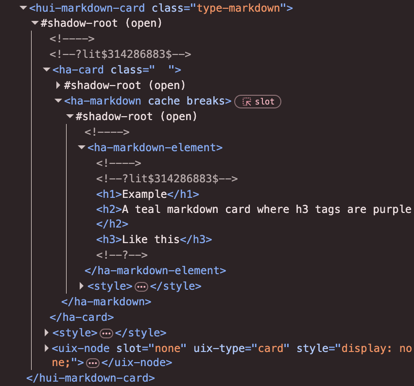 markdown-card-dom