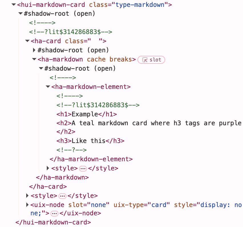 markdown-card-dom