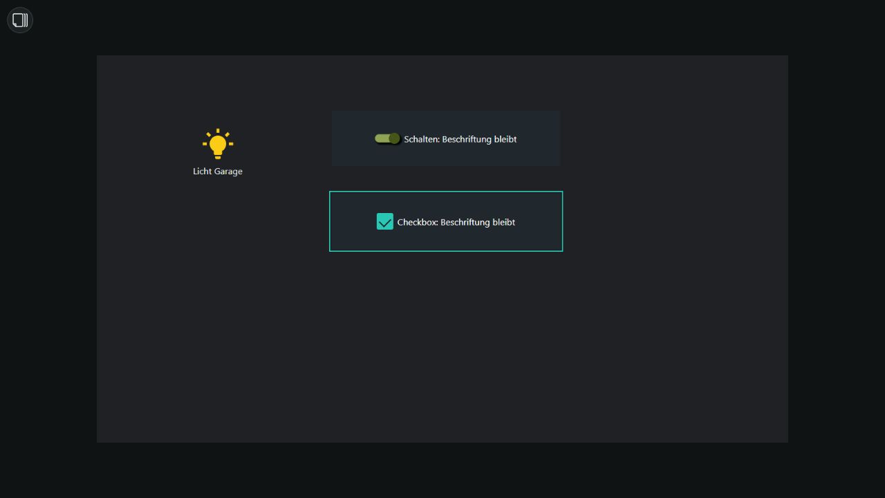 Beschriftungen bleiben nach dem Klick in allen drei betroffenen Widgets sichtbar