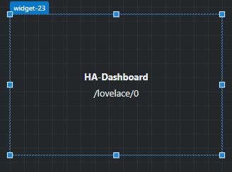 HA-Dashboard-Vorschau im Editor für lovelace Ansicht 0