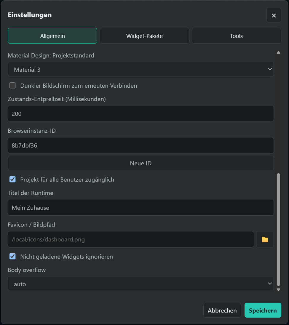 Einstellungen – Allgemein (Bild 3)